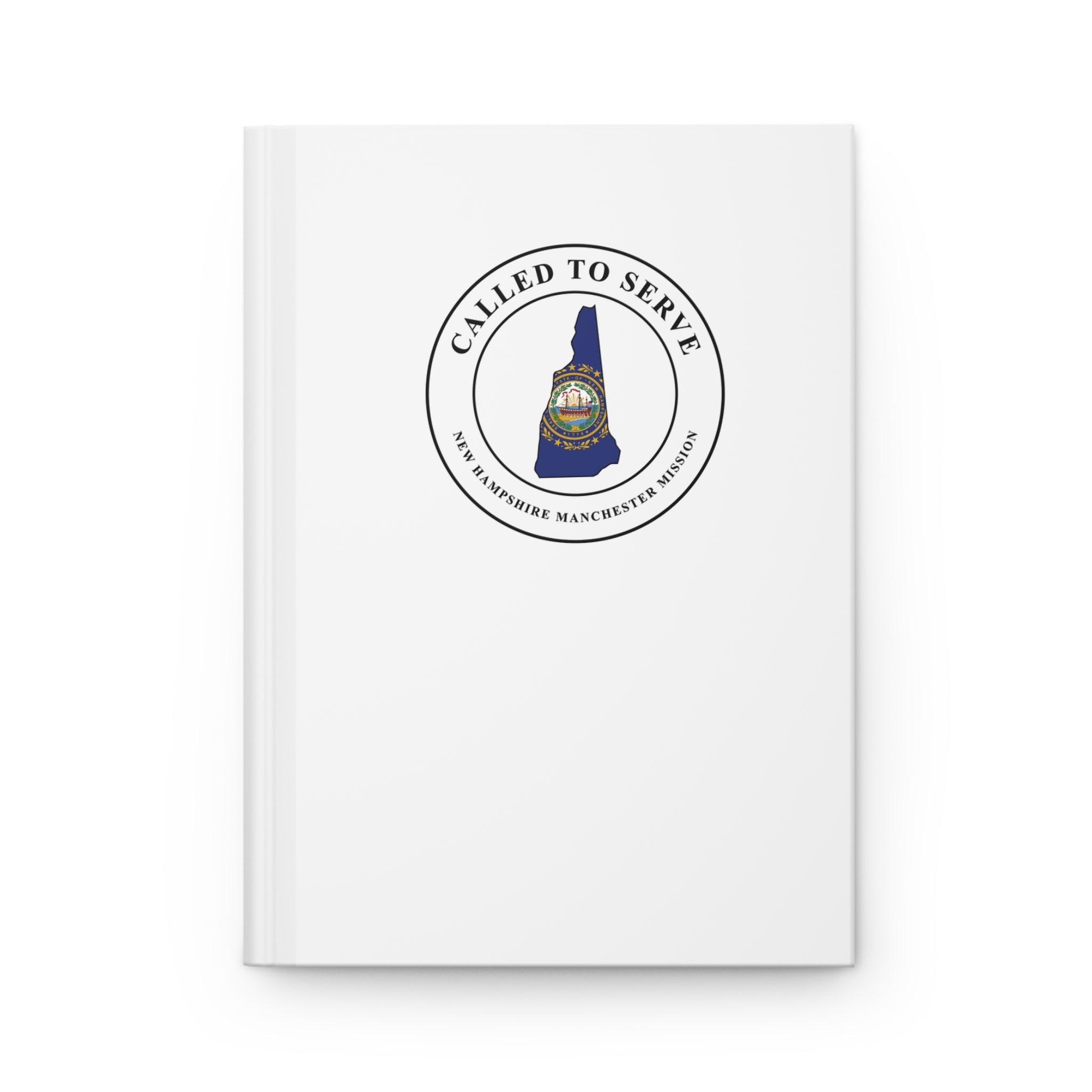 New Hampshire Manchester Mission Flag Map Called to Serve White Hardcover Journal Matte - Latter-Day Saint LDS Missionary Gift - Book of Mormon