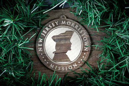 New Jersey Morristown Mission Christmas Ornament - Latter-Day Saint LDS Missionary Gift - Book of Mormon