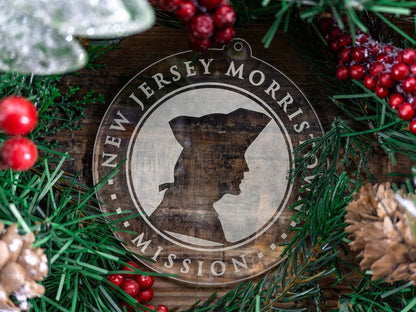 New Jersey Morristown Mission Christmas Ornament - Latter-Day Saint LDS Missionary Gift - Book of Mormon