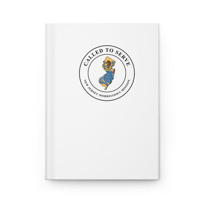 New Jersey Morristown Mission Flag Map Called to Serve White Hardcover Journal Matte - Latter-Day Saint LDS Missionary Gift - Book of Mormon