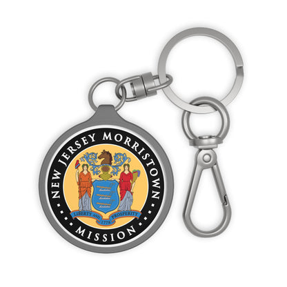 New Jersey Morristown Mission State Flag Logo Key Tag - Latter-Day Saint LDS Missionary Gift - Book of Mormon