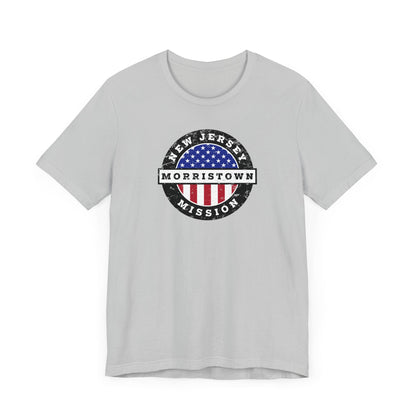 New Jersey Morristown Mission Vintage Circular USA Flag T-Shirt - Latter-Day Saint LDS Missionary Gift - Book of Mormon