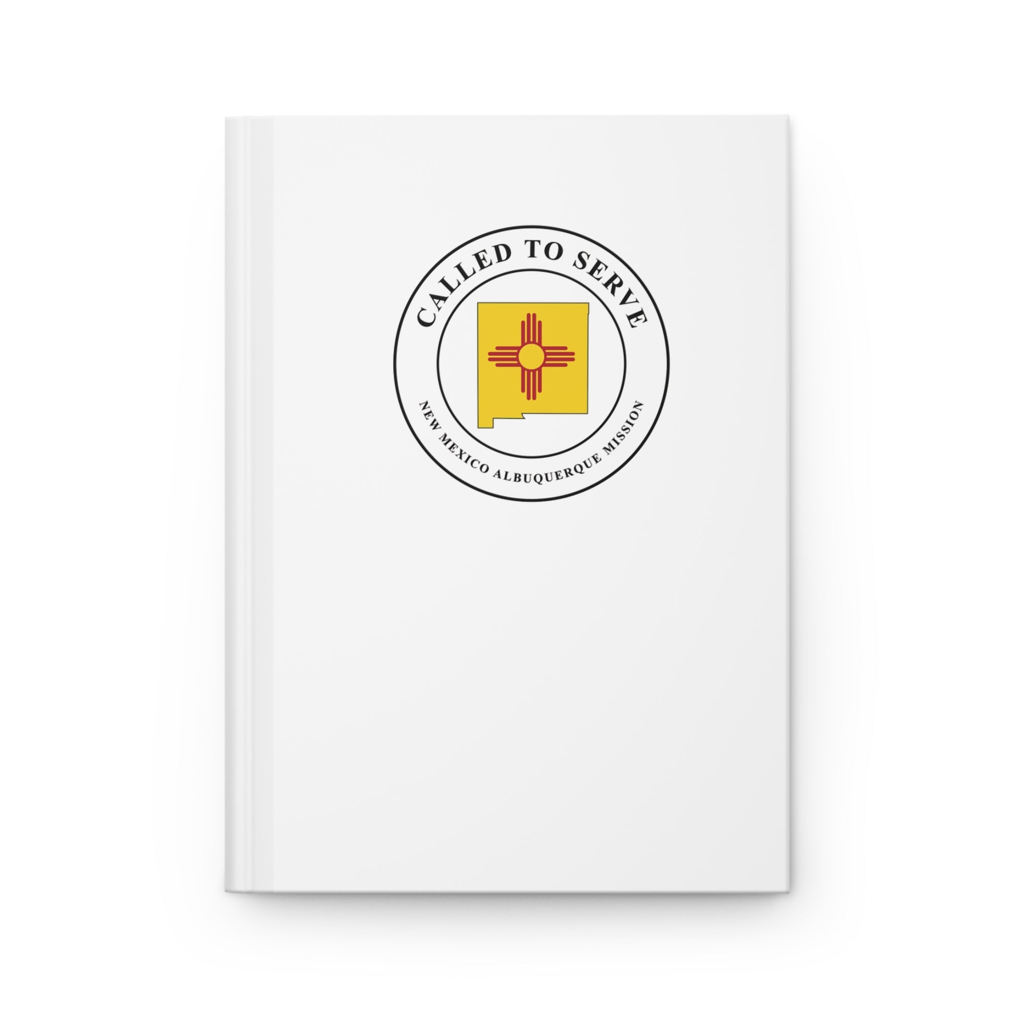 New Mexico Albuquerque Mission Flag Map Called to Serve White Hardcover Journal Matte - Latter-Day Saint LDS Missionary Gift - Book of Mormon