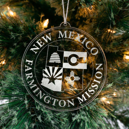 New Mexico Farmington Mission Christmas Ornament - Latter-Day Saint LDS Missionary Gift - Book of Mormon