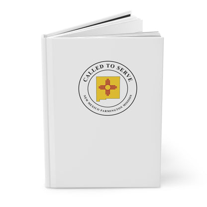 New Mexico Farmington Mission Flag Map Called to Serve White Hardcover Journal Matte - Latter-Day Saint LDS Missionary Gift - Book of Mormon