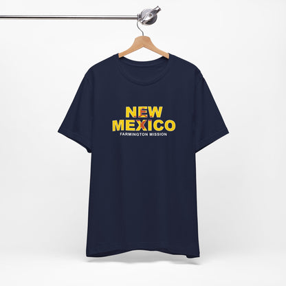 New Mexico Farmington Mission Flag Title T-shirt - Latter-Day Saint LDS Missionary Gift - Book of Mormon