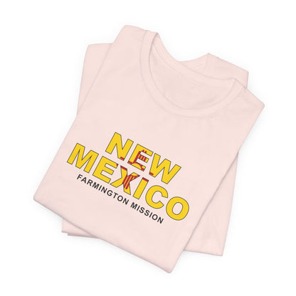 New Mexico Farmington Mission Flag Title T-shirt - Latter-Day Saint LDS Missionary Gift - Book of Mormon