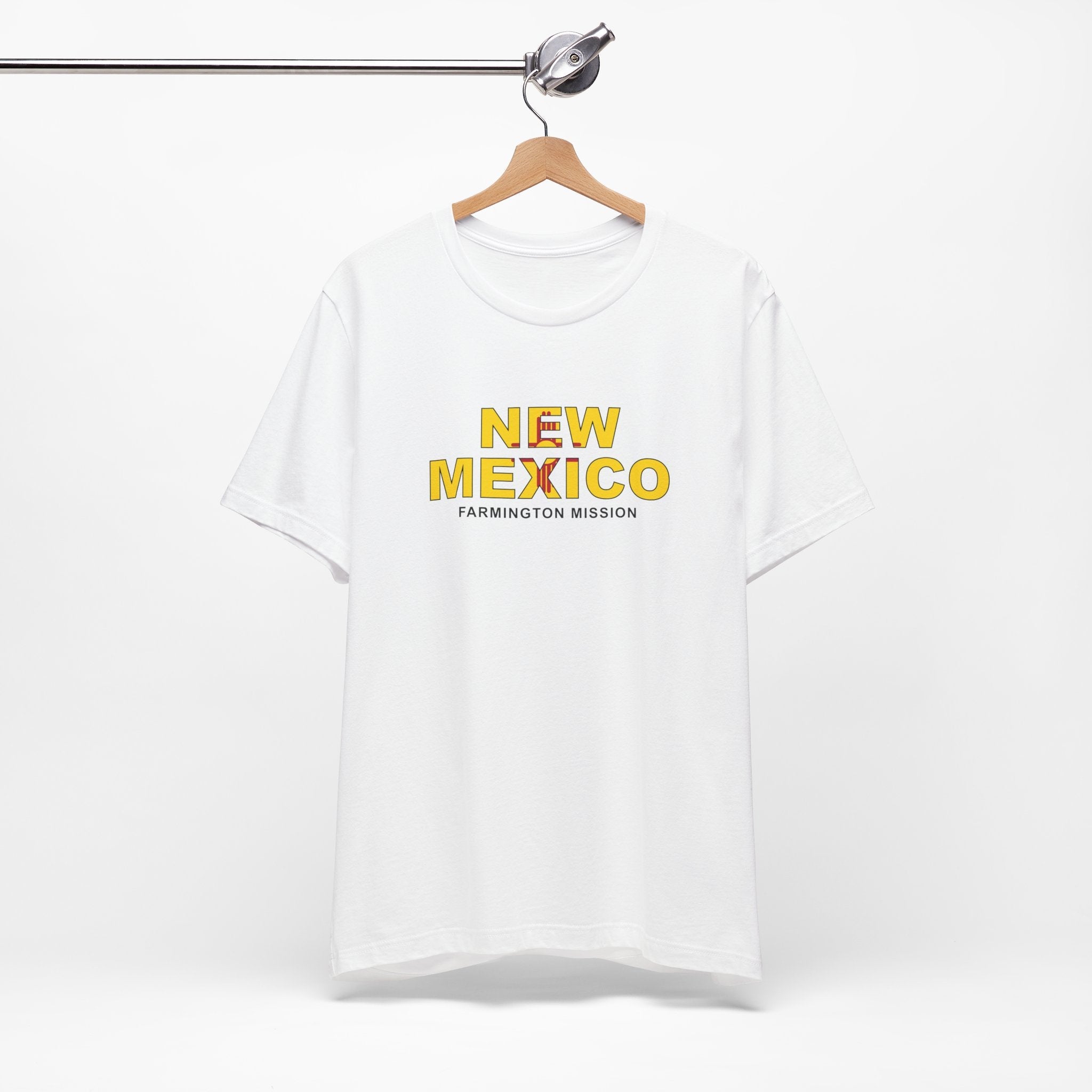 New Mexico Farmington Mission Flag Title T-shirt - Latter-Day Saint LDS Missionary Gift - Book of Mormon