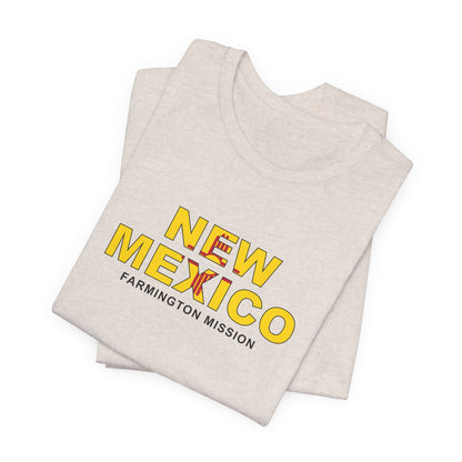 New Mexico Farmington Mission Flag Title T-shirt - Latter-Day Saint LDS Missionary Gift - Book of Mormon