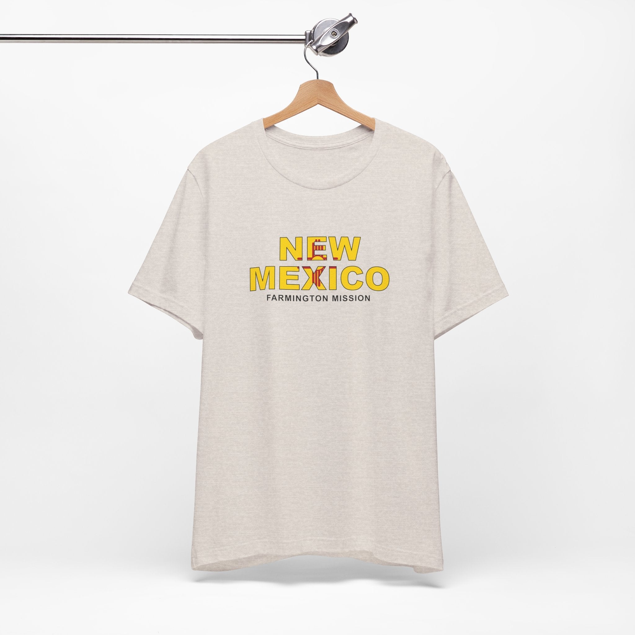 New Mexico Farmington Mission Flag Title T-shirt - Latter-Day Saint LDS Missionary Gift - Book of Mormon