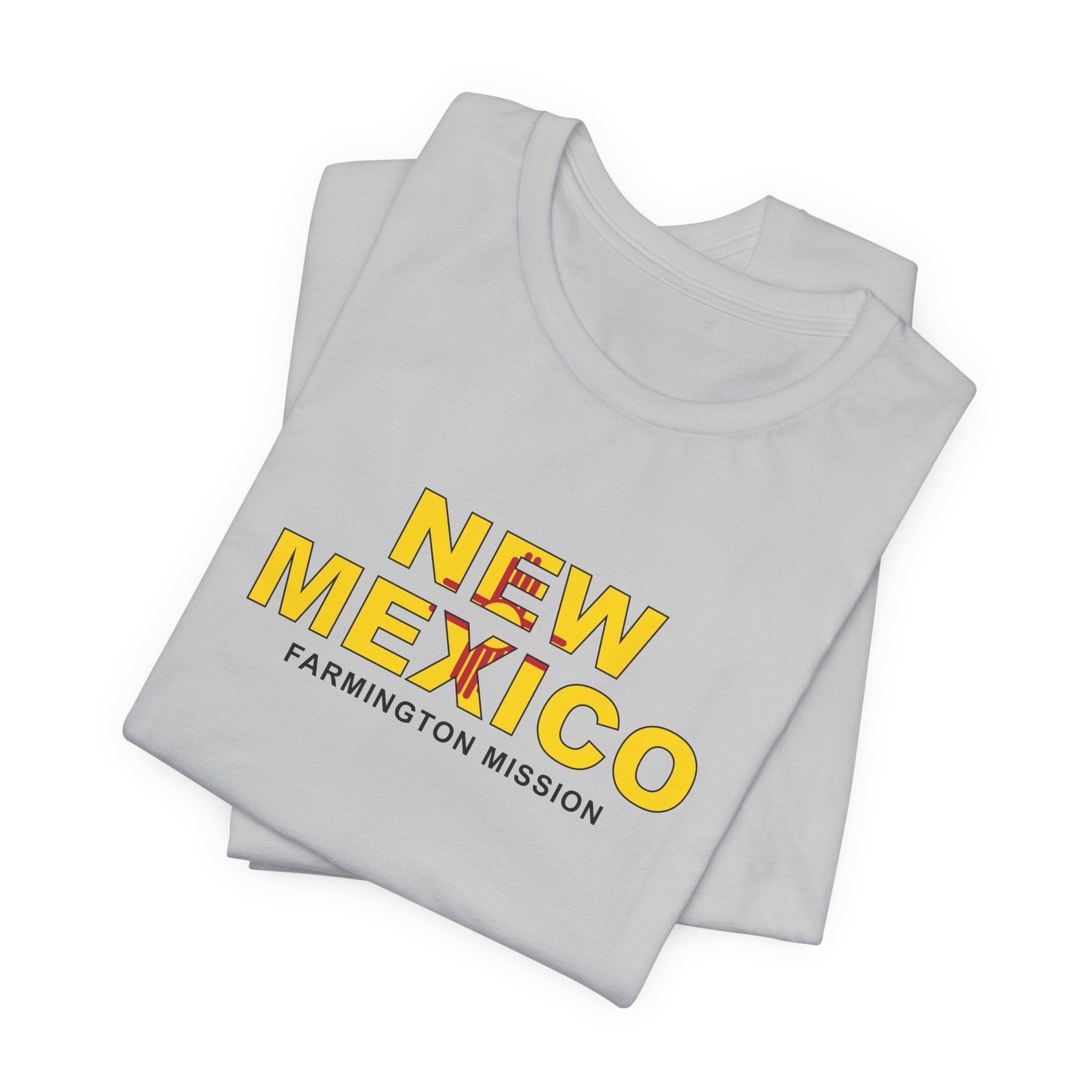 New Mexico Farmington Mission Flag Title T-shirt - Latter-Day Saint LDS Missionary Gift - Book of Mormon