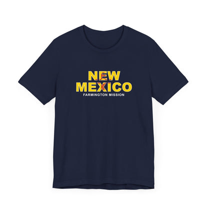 New Mexico Farmington Mission Flag Title T-shirt - Latter-Day Saint LDS Missionary Gift - Book of Mormon