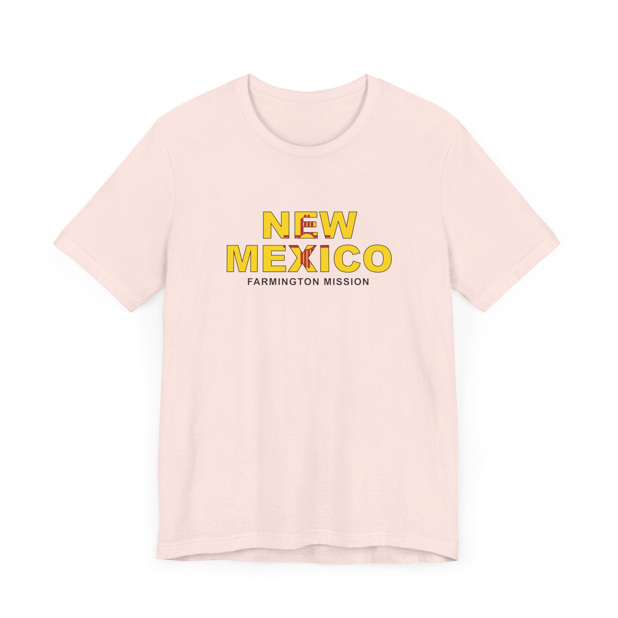 New Mexico Farmington Mission Flag Title T-shirt - Latter-Day Saint LDS Missionary Gift - Book of Mormon