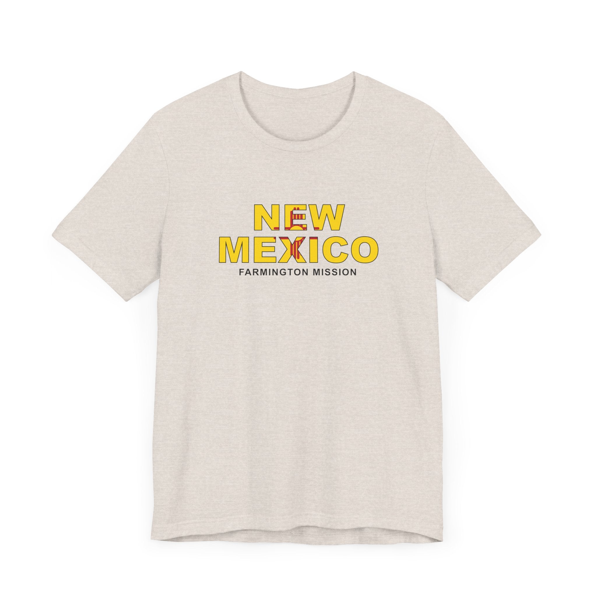 New Mexico Farmington Mission Flag Title T-shirt - Latter-Day Saint LDS Missionary Gift - Book of Mormon