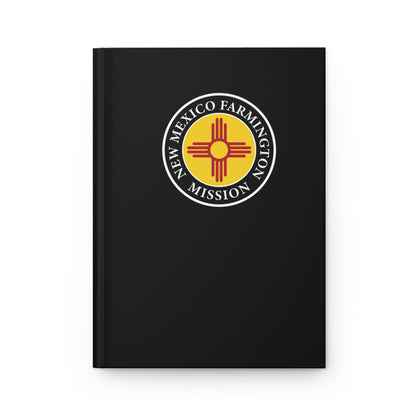New Mexico Farmington Mission Logo Design Black Hardcover Journal Matte - Latter-Day Saint LDS Missionary Gift - Book of Mormon