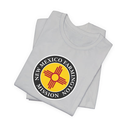 New Mexico Farmington Mission State Flag Logo (Black Border) T-shirt - Latter-Day Saint LDS Missionary Gift - Book of Mormon