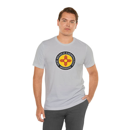 New Mexico Farmington Mission State Flag Logo (Black Border) T-shirt - Latter-Day Saint LDS Missionary Gift - Book of Mormon