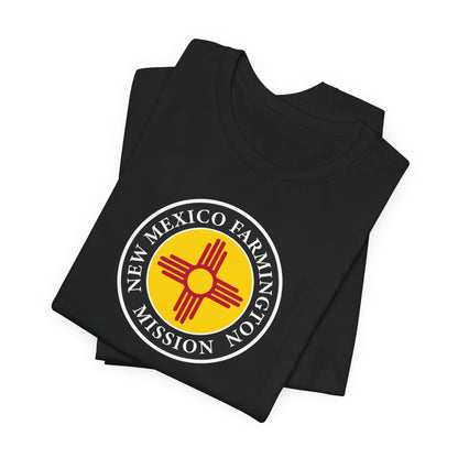 New Mexico Farmington Mission State Flag Logo (Black Border) T-shirt - Latter-Day Saint LDS Missionary Gift - Book of Mormon