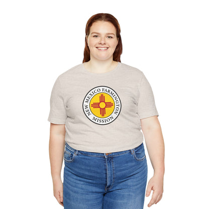 New Mexico Farmington Mission State Flag Logo (White Border) T-shirt - Latter-Day Saint LDS Missionary Gift - Book of Mormon