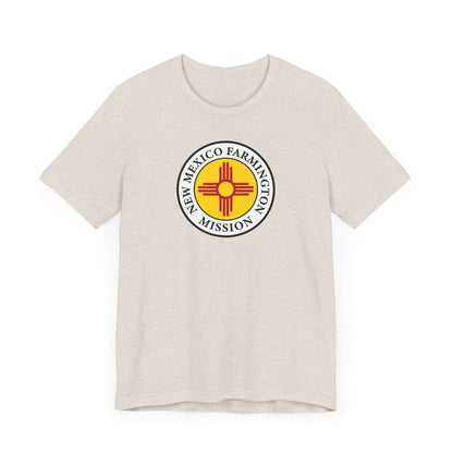 New Mexico Farmington Mission State Flag Logo (White Border) T-shirt - Latter-Day Saint LDS Missionary Gift - Book of Mormon