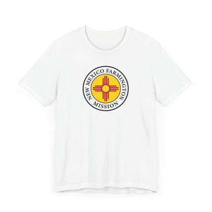 New Mexico Farmington Mission State Flag Logo (White Border) T-shirt - Latter-Day Saint LDS Missionary Gift - Book of Mormon