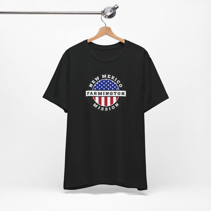 New Mexico Farmington Mission Vintage Circular USA Flag T-Shirt - Latter-Day Saint LDS Missionary Gift - Book of Mormon