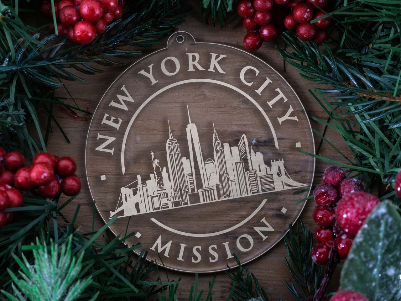 New York New York City Mission Christmas Ornament - Latter-Day Saint LDS Missionary Gift - Book of Mormon