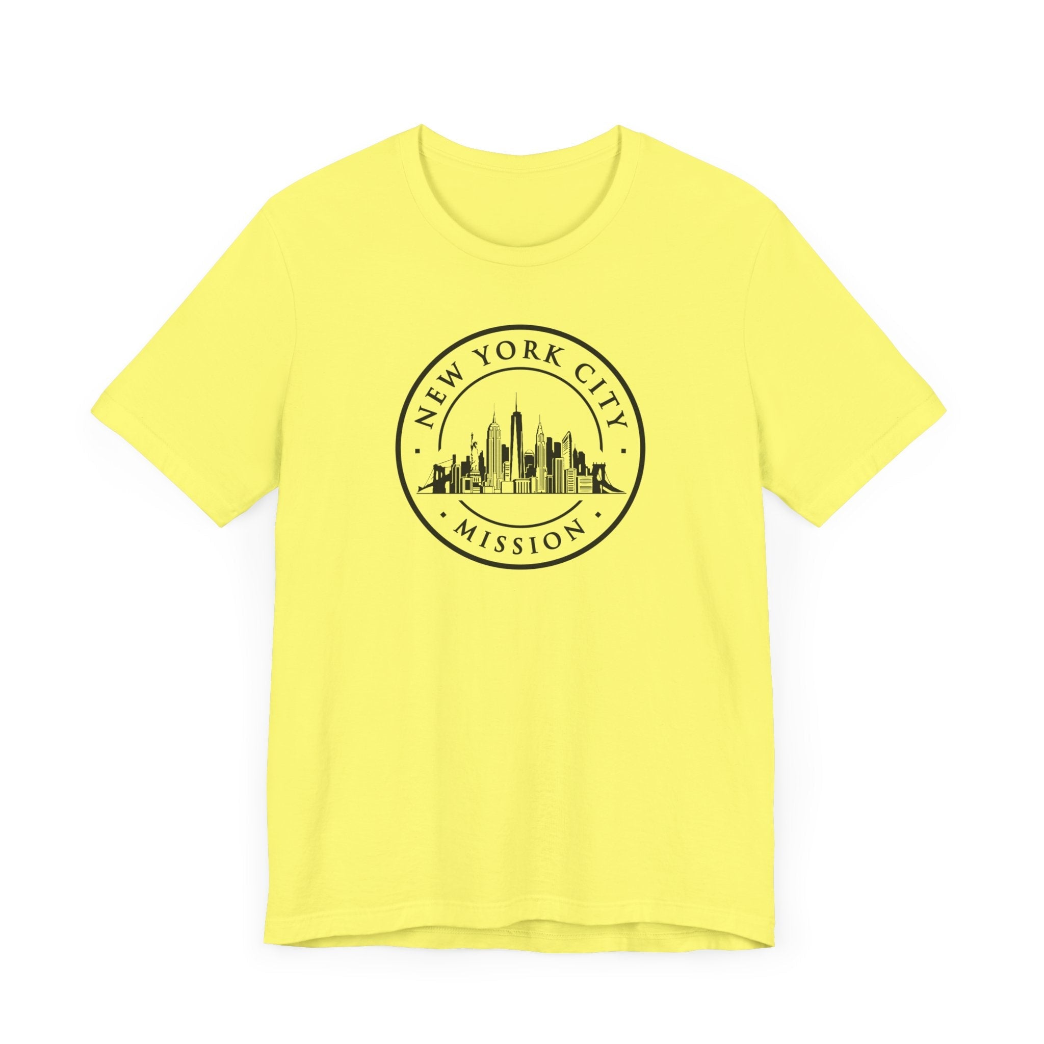 New York New York City Mission Circular Monochrome Logo T-Shirt - Latter-Day Saint LDS Missionary Gift - Book of Mormon