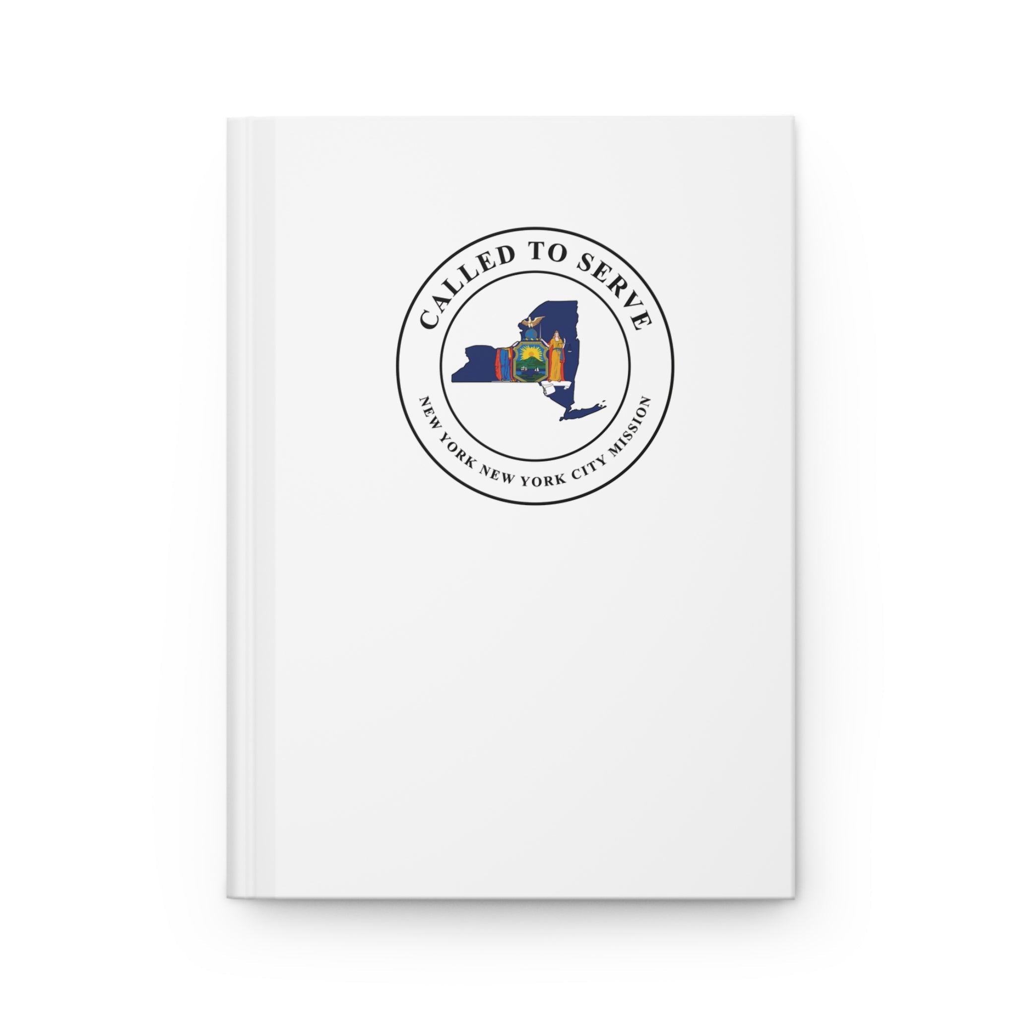 New York New York City Mission Flag Map Called to Serve White Hardcover Journal Matte - Latter-Day Saint LDS Missionary Gift - Book of Mormon