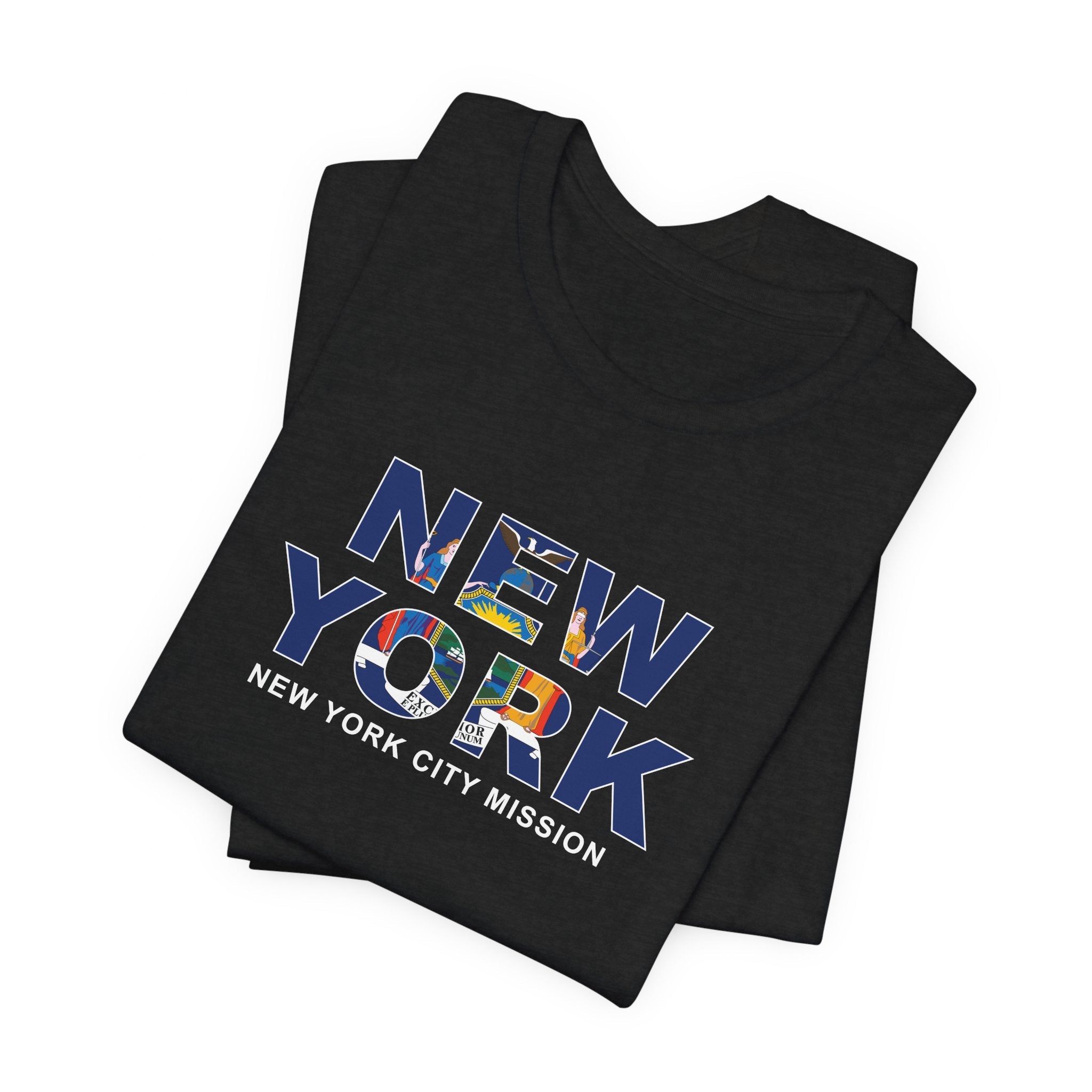 New York New York City Mission Flag Title T-shirt - Latter-Day Saint LDS Missionary Gift - Book of Mormon