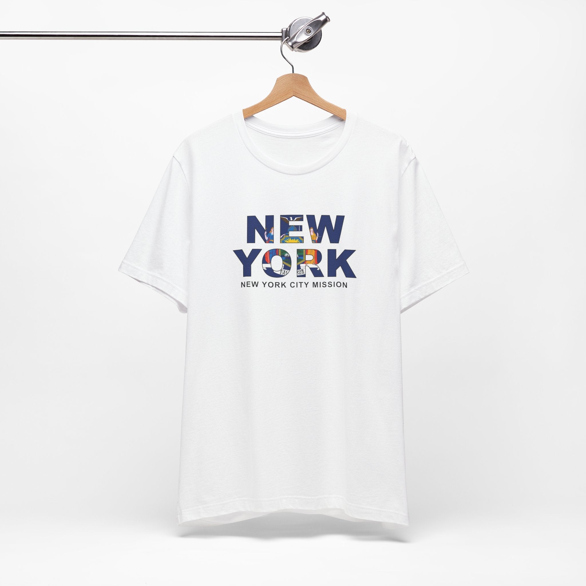 New York New York City Mission Flag Title T-shirt - Latter-Day Saint LDS Missionary Gift - Book of Mormon