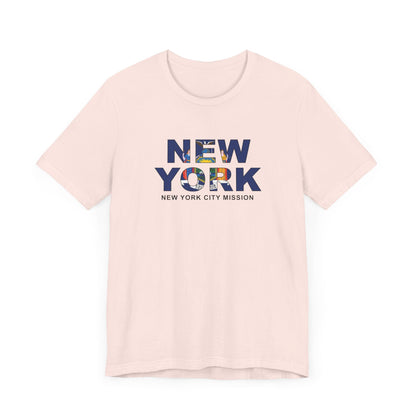 New York New York City Mission Flag Title T-shirt - Latter-Day Saint LDS Missionary Gift - Book of Mormon