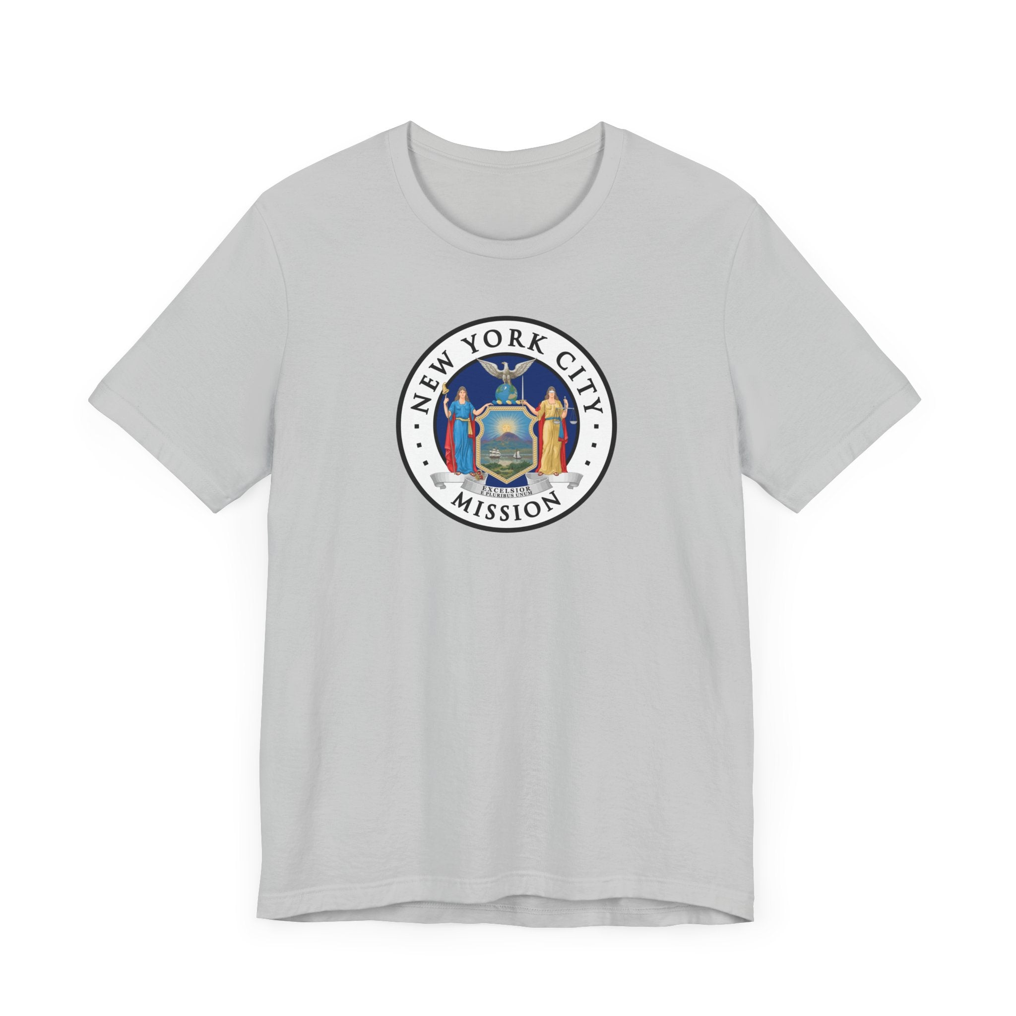 New York New York City Mission State Flag Logo (White Border) T-shirt - Latter-Day Saint LDS Missionary Gift - Book of Mormon