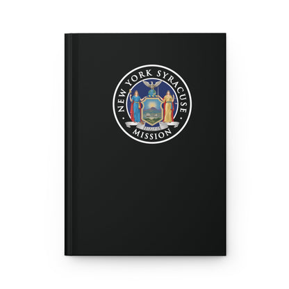 New York Syracuse Mission Logo Design Black Hardcover Journal Matte - Latter-Day Saint LDS Missionary Gift - Book of Mormon