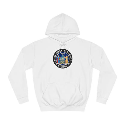 New York Syracuse Mission State Flag Logo (Black Border) College Hoodie