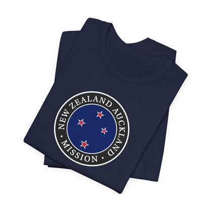 New Zealand Auckland Mission Flag Logo (Black Border) T-shirt - Latter-Day Saint LDS Missionary Gift - Book of Mormon