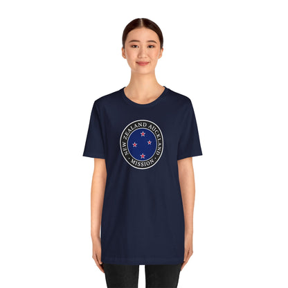 New Zealand Auckland Mission Flag Logo (Black Border) T-shirt - Latter-Day Saint LDS Missionary Gift - Book of Mormon