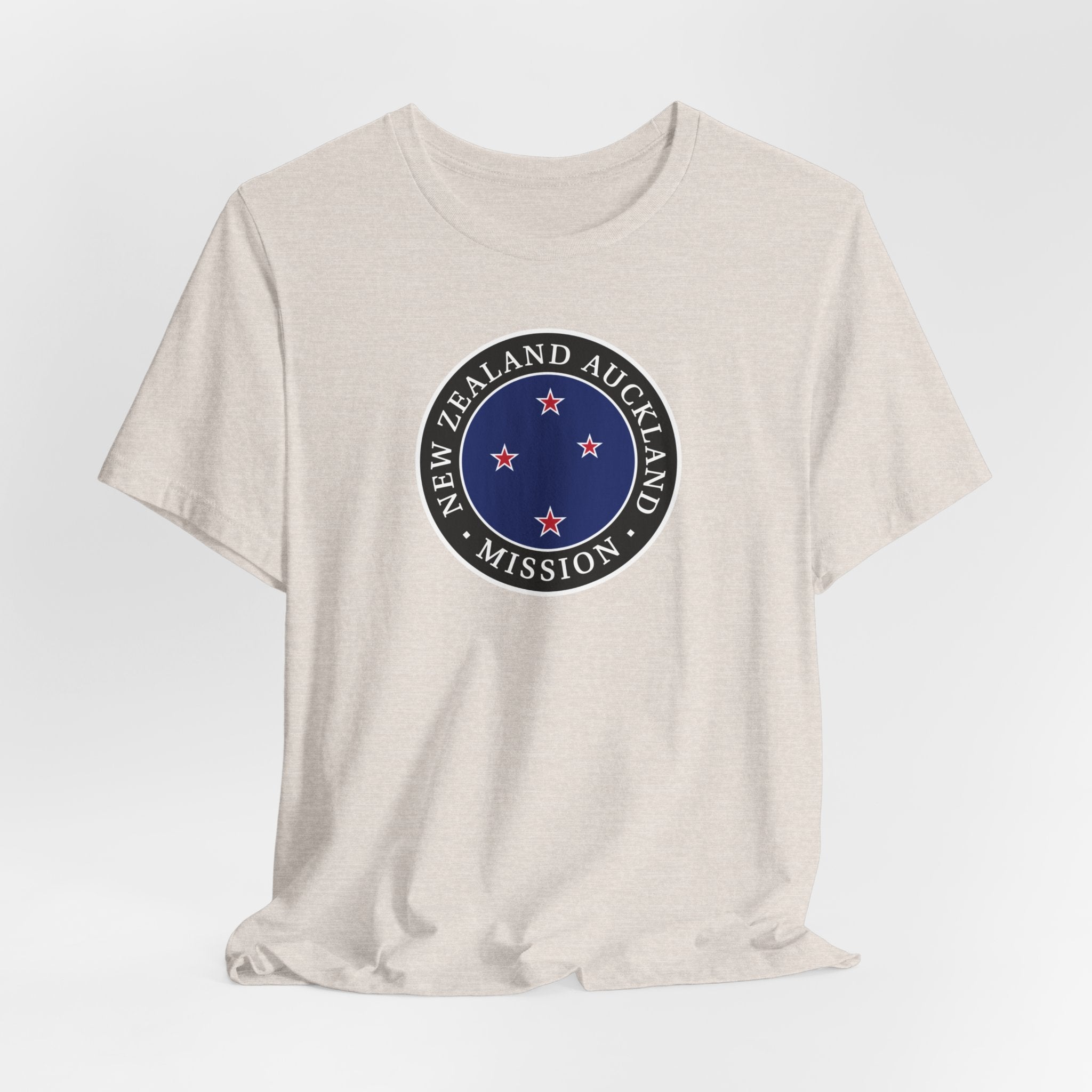New Zealand Auckland Mission Flag Logo (Black Border) T-shirt - Latter-Day Saint LDS Missionary Gift - Book of Mormon