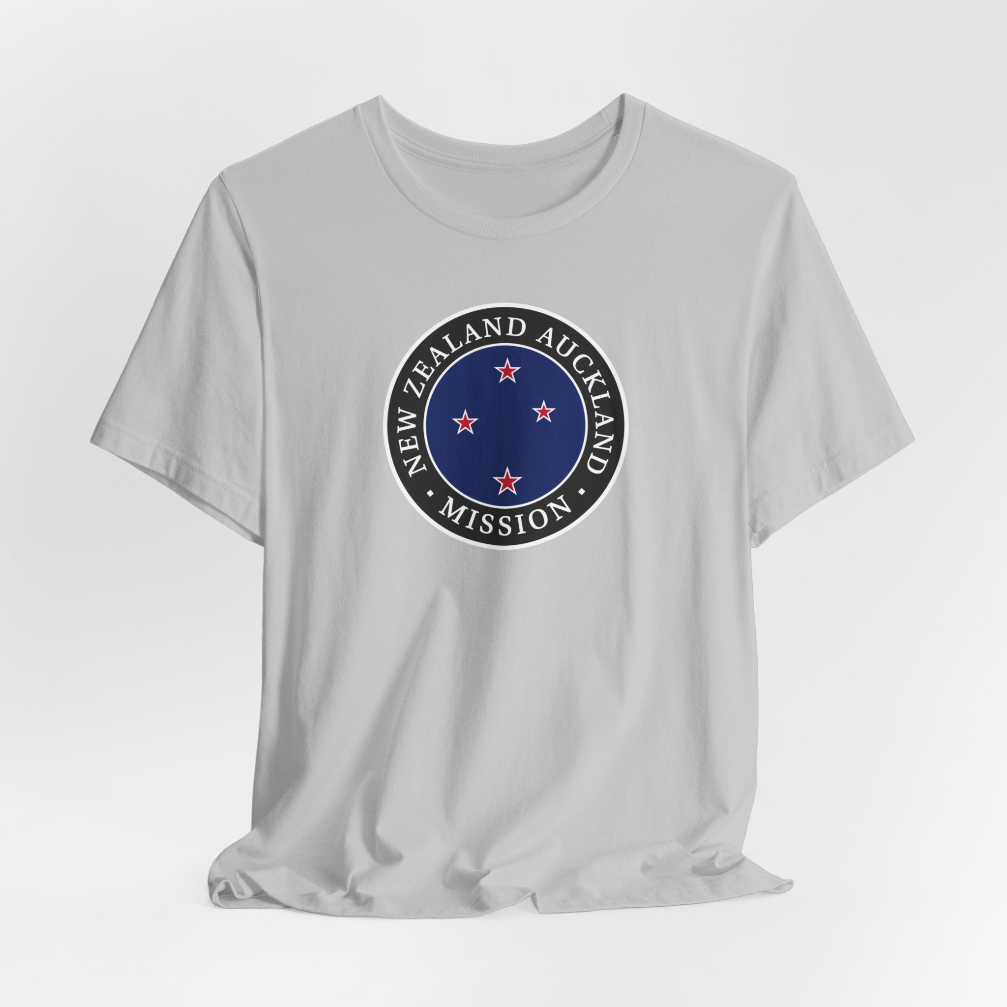 New Zealand Auckland Mission Flag Logo (Black Border) T-shirt - Latter-Day Saint LDS Missionary Gift - Book of Mormon