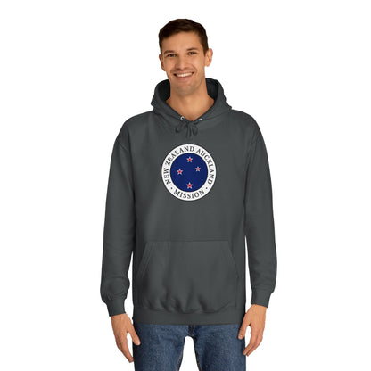 New Zealand Auckland Mission Flag Logo (White Border) College Hoodie - Latter-Day Saint LDS Missionary Gift - Book of Mormon