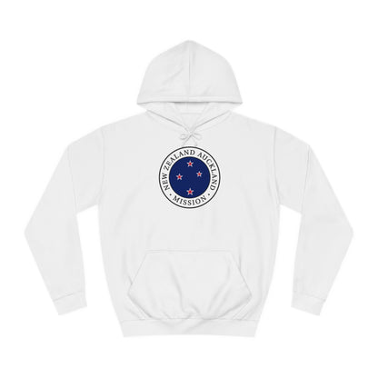 New Zealand Auckland Mission Flag Logo (White Border) College Hoodie - Latter-Day Saint LDS Missionary Gift - Book of Mormon