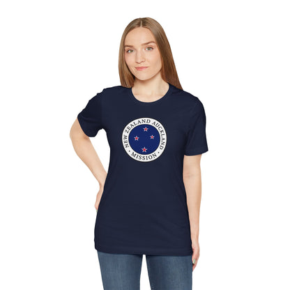 New Zealand Auckland Mission Flag Logo (White Border) T-shirt - Latter-Day Saint LDS Missionary Gift - Book of Mormon