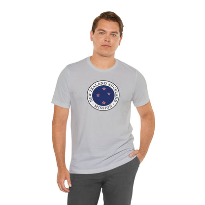 New Zealand Auckland Mission Flag Logo (White Border) T-shirt - Latter-Day Saint LDS Missionary Gift - Book of Mormon
