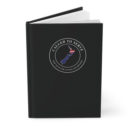 New Zealand Auckland Mission Flag Map Called to Serve Black Hardcover Journal Matte - Latter-Day Saint LDS Missionary Gift - Book of Mormon