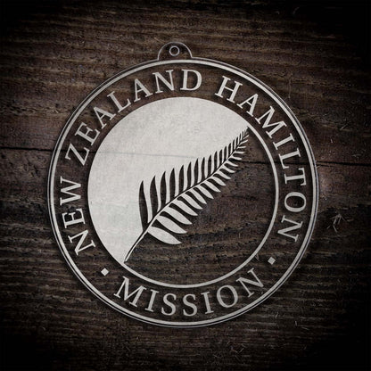 New Zealand Hamilton Mission Christmas Ornament - Latter-Day Saint LDS Missionary Gift - Book of Mormon