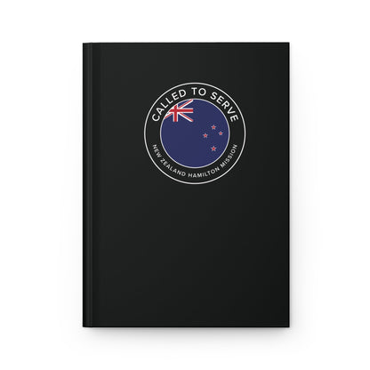 New Zealand Hamilton Mission Circle Flag Called to Serve Black Hardcover Journal Matte - Latter-Day Saint LDS Missionary Gift - Book of Mormon