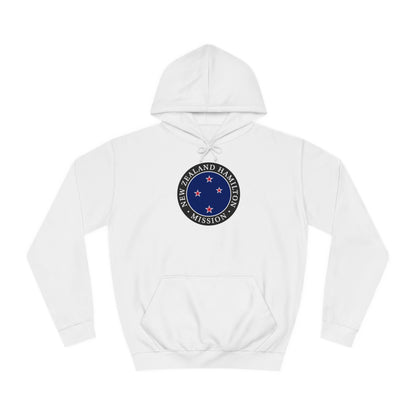 New Zealand Hamilton Mission Flag Logo (Black Border) College Hoodie - Latter-Day Saint LDS Missionary Gift - Book of Mormon