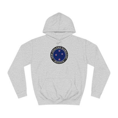 New Zealand Hamilton Mission Flag Logo (Black Border) College Hoodie - Latter-Day Saint LDS Missionary Gift - Book of Mormon