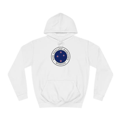 New Zealand Hamilton Mission Flag Logo (White Border) College Hoodie - Latter-Day Saint LDS Missionary Gift - Book of Mormon