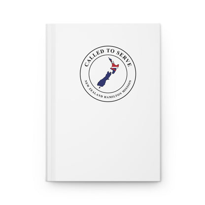 New Zealand Hamilton Mission Flag Map Called to Serve White Hardcover Journal Matte - Latter-Day Saint LDS Missionary Gift - Book of Mormon